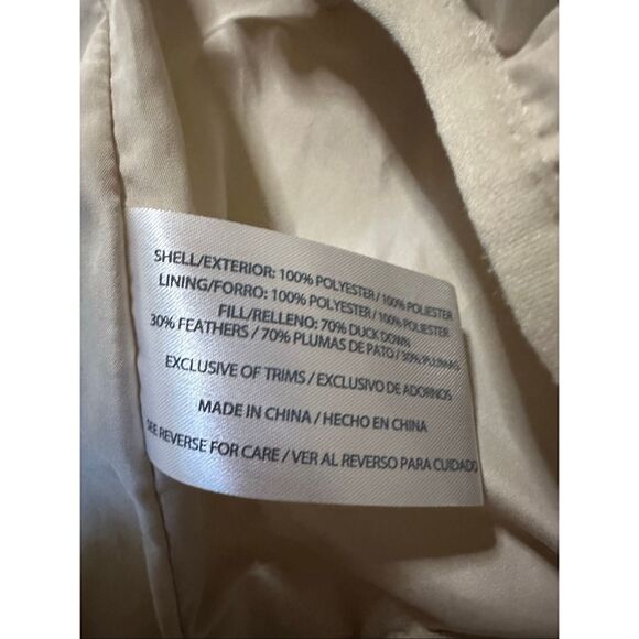 Woolrich down blend puffer cream vest xl - Picture 8 of 9